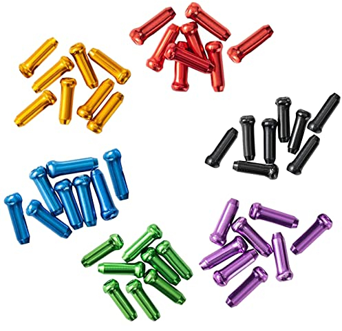 Embouts De Câble De Frein, Embouts Câble Vélo En Alliage, 48 Pièces Embouts De Câble De Frein Pour Vélo, Alliage Embout Gaines, Embout Gaines En Alliage Pour Vélo, Embout Cable Velo En Alliage