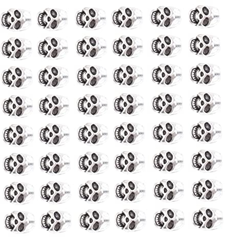 COHEALI 50 Stück Tibetische Silbers Chädel Perlen Schädel Charme Charms-perlen Halloween-halskettenanhänger Schädelkopfperlen Halloween-charme Abstandsperlen Erröten Schmuck Legierung Kind