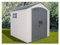 Abri résine Habrita Foresta AP2121BA 4,57m2 Imitation bardage avec Plancher et Toit 2 pentes