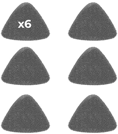 6 pezzi di ricambio per mocio triangolare a 360° mocio per la pulizia dei pavimenti, scopa triangolare girevole, mocio in microfibra