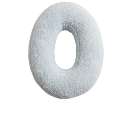 Fouriding Plüsch-Buchstaben-Wurfkissen, 26 englische Alphabet-Überwurfkissen für Kinderzimmer, Wohnzimmer, Sofa, Couch, dekorative Kissen, Auto-Dekorationskissen (O)