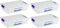 AC - Pack de 4 Cajas de ordenación de plástico Transparente Nº 30. Contenedor para almacenar Juguetes, Libros, Ropa, Mantas. Capacidad 5 litros. Dimensiones Aprox.: 8,5 x 26 x 37 cm