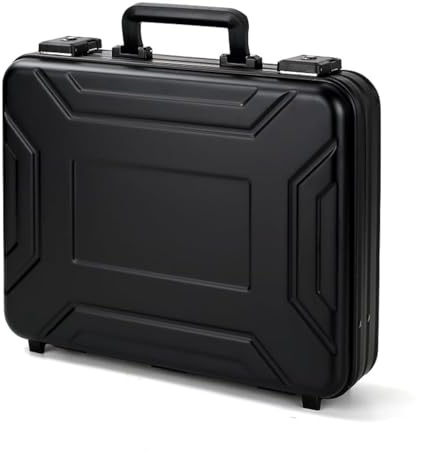 urecimy Metall Ausrüstung Kamera Fall mit Schaum Laptop Aktentasche Auto Tragetasche Reisen Weekend Fall (46x35x11.5cm)