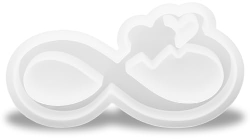 Yuanchu Silikonform Kerzenhalter Dekorationen,Herz Gießformen Gipsformen zum Gießen Resin Gießform Bänder und Herzen Silicone Molds für DIY Kristall Epoxid Kerzen Heimdekorationen