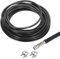 QUARKZMAN 10m Cable de Acero Inoxidable 304, 6mm OD Kit de Cuerda de Alambre con 2pcs Tornillo Mandril PVC Recubierto para Cuerda Tendedero, Suspensión, Planta Soporte, Negro