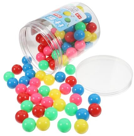 ROMISBABA 100St Bälle zählen kunststoffkugeln Murmeln Masse Jumbo-Murmeln Kunststoffbälle für Bällebad große Bällebadbälle Marmorkugeln einfarbige Shooter- Farbspiele Plastik