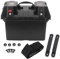 12V Multifuctional Smart Battery Box 3.1A 4.2A USB Socket Camping Electrical System Centre Battery Power Control Box with Voltmeter for Car Boat RV Truck