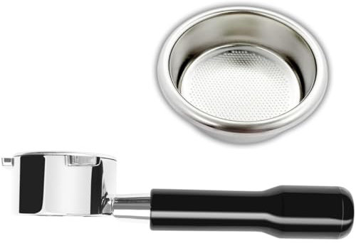 Frossvt Brevilla 54mm Bottomless Portafilter | Bottomless Naked Portafilter | Integrated Filter Basket | Fits Breville Barista Express and 54mm Breville Machines