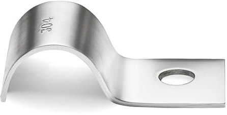 Ezitruz 35 Stück Kabelschellen Metall, 304 Edelstahl Rohrschellen 6mm, Einzelloch U-Rohrschellen Befestigungsschelle, Kabelschellen zum schrauben, Schlauchschnalle Rohrhalterung für Rohre Ø 6mm