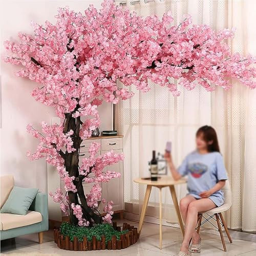 Künstlicher Kirschbaum, Deko-Pflanze für Zuhause, Hochzeit, Party, Garten, Büro, tolles Blumenarrangement für den Innen- und Außenbereich