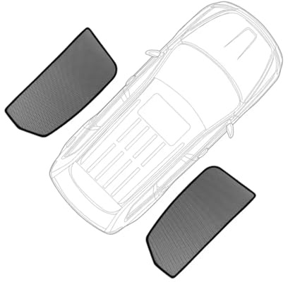 Auto-Sonnenschutz mit Magnet für BMW 3 Series Touring E91 2005-2012, Doppeltes Netz, UV- und Mückenschutz Einfache Installation,2PCS Rear Windows