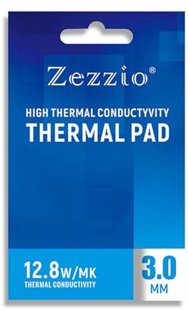 Oxtxuzdm Kühlendes Thermopad 12,8 für W 85 x 45 mm, hitzebeständig, leitfähige Silikon-Thermopads für Laptop, Kühlkörper, GPU, CPU-Kühlpad für CPU, GPU-Speicher