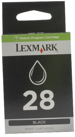 Lexmark 18C1428E 28 Tintenpatrone Standardkapazität 175 Seiten Rückgabe, schwarz