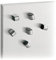 Blomus 66673 Set 6 Magnete Tewo, 1.2 x 1.2 x 1.8 cm