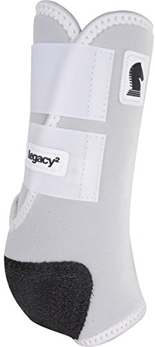 Classic Equine Legacy2 Stützstiefel, vorne, Weiß, Größe L