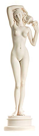 BeautifulGreekStatues Antike griechische Göttin Aphrodite mit Krug, handgefertigt, Alabaster-Figur, Sammlerstück, Kunsthandwerk, 39 cm