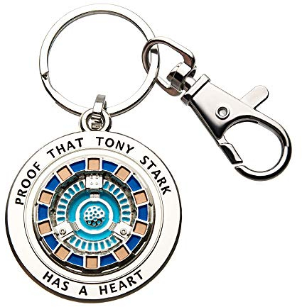 Iron Man Marvel Tony Has A Heart 3D Metal Key Chain