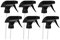 6Pcs Trigger Sprayer Heavy Duty Replacement Nozzle with Mist Spray and Stream Sprayer Replacement Trigger Black Spray Tops Fits Standard 8oz/16oz Boston Round 28/400 Neck Spray Bottles