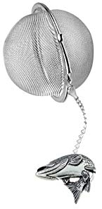F39 Infuseur à thé en forme de boule en acier inoxydable pour brochet, poisson, étain anglais