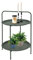 Ambiance Beistelltisch 2 Ebenen Metall Ø50xH66cm - Grün
