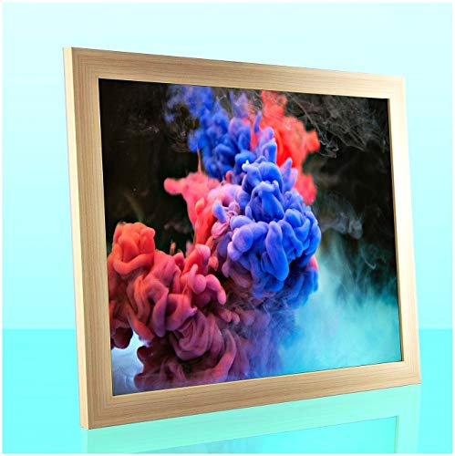 Puzzello Puzzlerahmen Bilderrahmen Posterrahmen 36x49 cm Ahorn Dekor 49x36 cm mit Antireflex Kunstglas