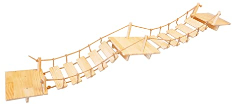 Arbre à Chat Mural,Mur d'escalade pour Chat 3 Lit pour Chat en Bois et Escalier Pont à 10 Étapes, Charge Max : 20KG (Design, 160 * 23 * 20 CM)