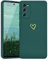 Lafunda Compatible con Samsung Galaxy S20 FE 4G/5G Funda Suave Silicona Case con Protector de cámara y Forro Mujeres Love Patrón Corazón Carcasa Caso para Samsung Galaxy S20 FE 4G/5G Verde