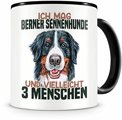 Samunshi® Berner Sennenhund Tasse mit Spruch Ich mag Berner Sennenhund Geschenk für Hunde Fans Kaffeebecher Kaffeetasse Lustige Tassen zum Geburtstag