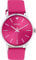 Oozoo Vintage Damen Uhr - Silber Armbanduhr Damen mit 20mm Lederarmband in Rauchpink- Analog Damenuhr in rund C10989