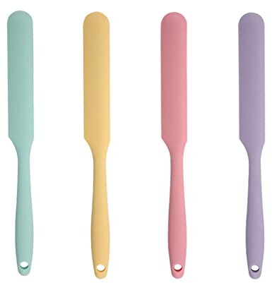 Silikon Teigschaber, Spatel Silikon, Spatel Küche, 4PCS Spatel Hitzebeständiger Spatel Antihaft Silikon Küchenhelfer Backutensilien Küchenbackwerkzeuge Küchengadget Praktisch