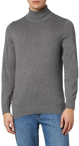 s.Oliver Herren 2137409 Pullover mit Rollkragen, 9730 grau, 3XL