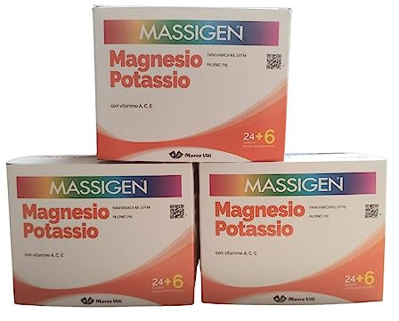 k&K LAB - 3X Offerta Massigen Magnesio e Potassio - 90 Bustine + OMAGGIO