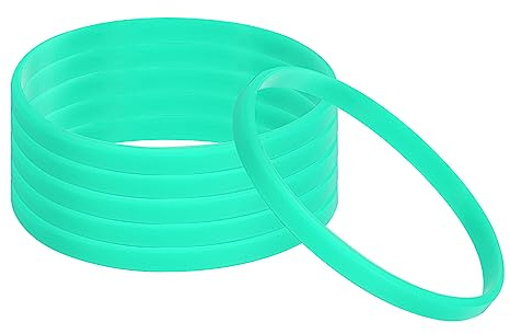 PATIKIL Silikon Armbänder， Farbig Gummi Armbänder Leer Dehnbare Sportbänder für Erwachsene Teenager Sport Teamspiele