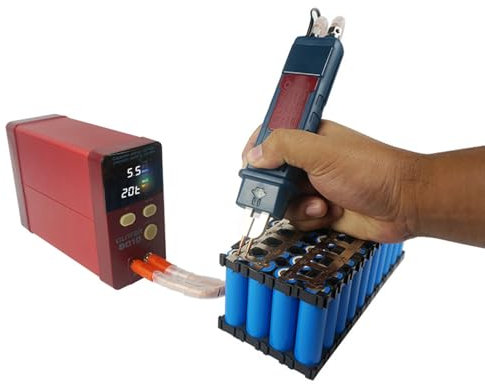 ROGHA DIY Portable Mini Battery Spot Welder, Battery Spot Welder Kit,100~240V Battery Spot Welder, Portable Pulse Welding Machine, for Battery Pack Lithium Batteries