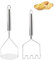 2 Stück Kartoffelstampfer Edelstahl Potato Masher Küchenutensilien Edelstahl Stampfer für Kartoffelpüree