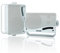 Herdio 3.5 Outdoor Bluetooth Speakers Wired Waterproof, 200W 3 Way Upgrade Premium Wall Mount Speakers, Durable Mountable Loud Sound System for Patio Indoor Deck Garage (White Pair)