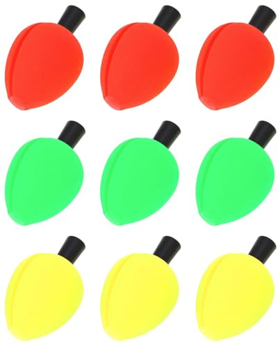 OriGlam 9pcs Fishing Bobbers Fishing Floats Foam Strike Indicators, Float Foam Fishing Bobbers Floats Fly Fishing Float, Floating Bobber Indicators for Trout Catfish Freshwater Saltwater