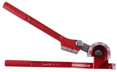 TIOMIOSEA Rohrbiegegerät 3-in-1 Bremsleitung Biegewerkzeug 6-8-10 mm Rohrbieger 0-180 Grad manueller biegezange für Aluminium Messing Kupferrohr Dünnes Hohlrohr - Rot