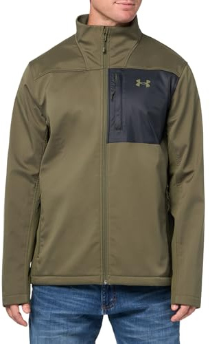 Under Armour Herren ColdGear Infrared Shield 2.0 Softshell, (390) Marine Od Green / Schwarz / Marine Od Green, L