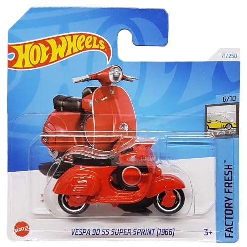 Hot Wheels - Vespa 90 SS Super Sprint [1966] - Factory Fresh 6/10 - HRY52 - Short Card - Motorrad - rot - Mattel 2024-1:64