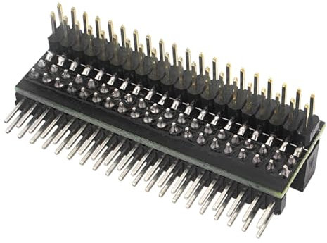 BAHJKASD GPIO Erweiterungsplatine 1 zu 2, 2 x 20-polige 40-polige Steckerleiste, Verlängerungsmodul für 4B 3B+ 3B 2B 1 zu 2 40-polige Seitenleitungen, 2 x 20-polige Steckerleisten