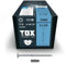 TOX Vis TIMBR TK 8,0 x 320 mm, zinguées bleues avec tête plate, TX40, vis pour un vissage facile et une capacité de charge élevée dans la construction en bois, 50 pcs, 1x embout inclus, 1120804180320