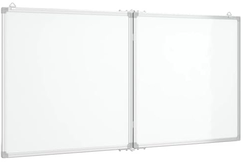 vidaXL Magnetisches Whiteboard 120x60x1,7 cm Aluminium