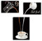 HPNIUB Bild auf Leinwand Kaffee Cafe Bilder Küche,3 Teile Bilder fertig gerahmt auf echtem Holzrahmen, Ausführung Kunstdruck als Wandbild Küche Küchenbilder Leinwand Kaffee Bilder