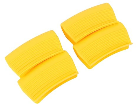 PHENOFICE 4 Pezzi Presine Silicone Coprimanico Pentole Cucina Antiscottatura Isolamento Resistenti Calore Supporta Ciotole