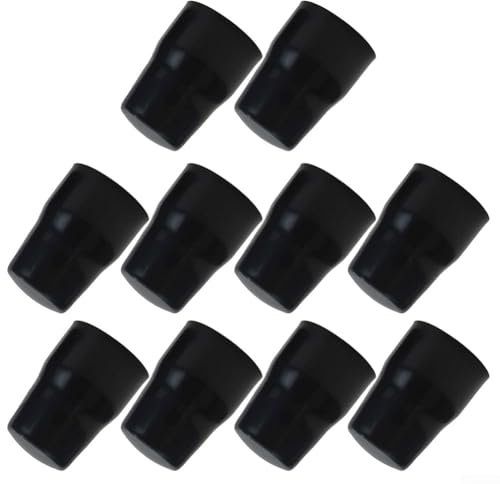 Feegow Radiator Valve Cap, Thermostatic Radiator Valve Cap, Set Of 4/10 Radiator Valve Replacement, Black Plastic Radiator Cap, Radiator Accessories(4pc)