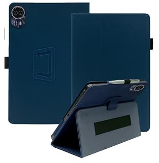 Funda protectora de piel para tablet Teclast T70 de 14 pulgadas con soporte, a prueba de golpes y diseño multifuncional, color azul