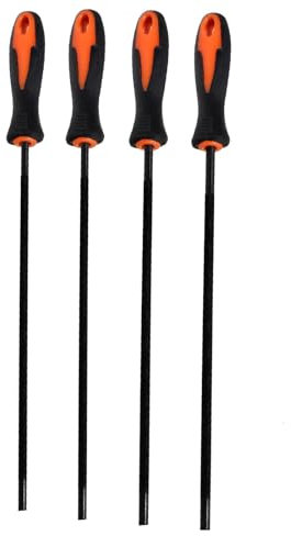 4 Stück Feile für kettensäge,Feile,Kettensägefeile,Kettensäge Feilen,Feilen Set Mit Griff, Gibt es 4Größen von 3.2mm, 4.0 mm,4.8 mm,5.5 mm,Geeignet für Kettensägen