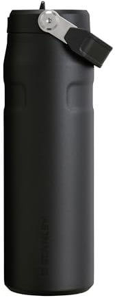 Stanley Flip Straw 2.0 Gourde Isotherme Avec Paille 0.7L - 10 Heures Froide - 2 Jours Glacée - Acier Inoxydable - Sans BPA - Etanche - Lavable Au Lave-Vaisselle - Thermos - Black