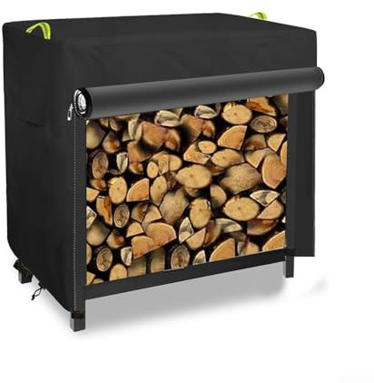 Outdoor Firewood Rack Rain Cover, Waterproof Firewood Storage Cover, For Small Outdoor Firewood Racks(125 * 65 * 110cm)